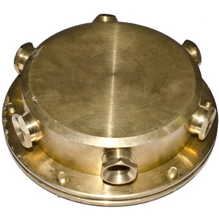 Intense Underwater Junction Box, Brass - 1.58 x 5.50 x 5.50 in. IN2563028